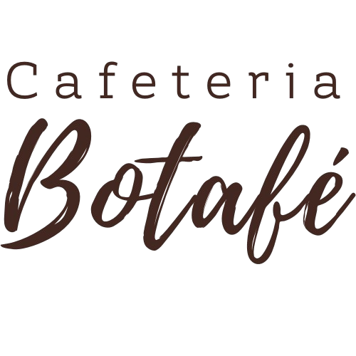 Logo marrom escrita Cafeteria Botafé